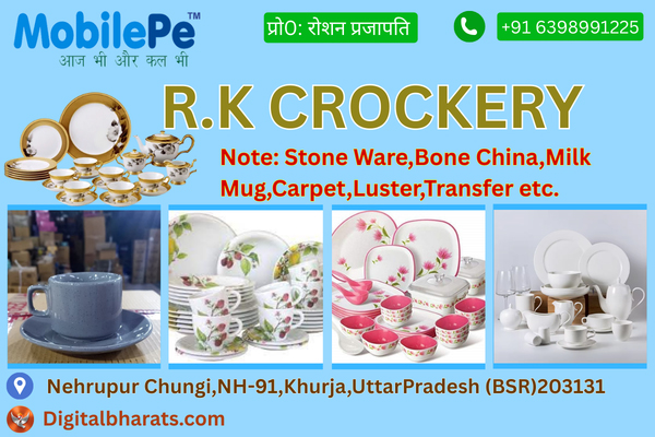 R.K. Crockery Khurja crockery manufacturer supplier