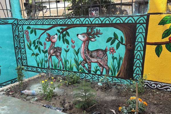 Mukesh Paint Art Jharkhand traditional wall painting