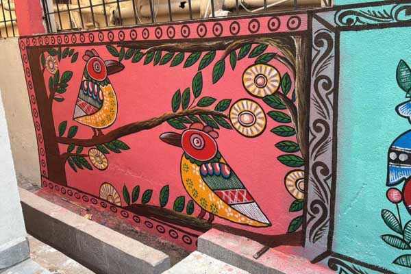 Mukesh Paint Art Jharkhand traditional wall painting