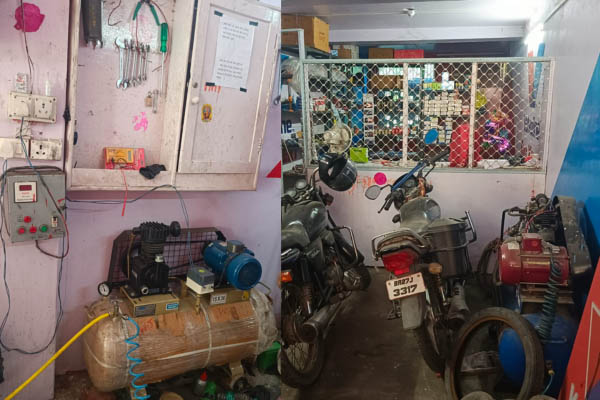Chintu Mantu bike repairing and washing center Warisaliganj